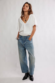 We The Free Deep Trance Dropped Boyfriend Jeans - From Beyond - Blue Sky Fashions & Lingerie