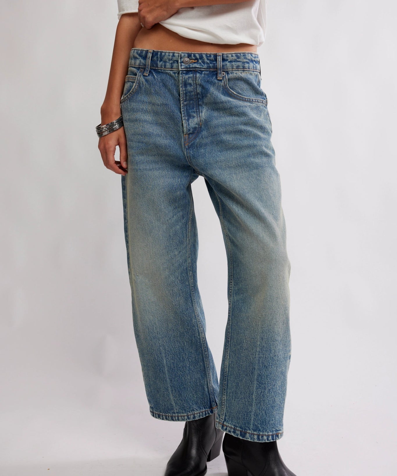 We The Free Deep Trance Dropped Boyfriend Jeans - From Beyond - Blue Sky Fashions & Lingerie