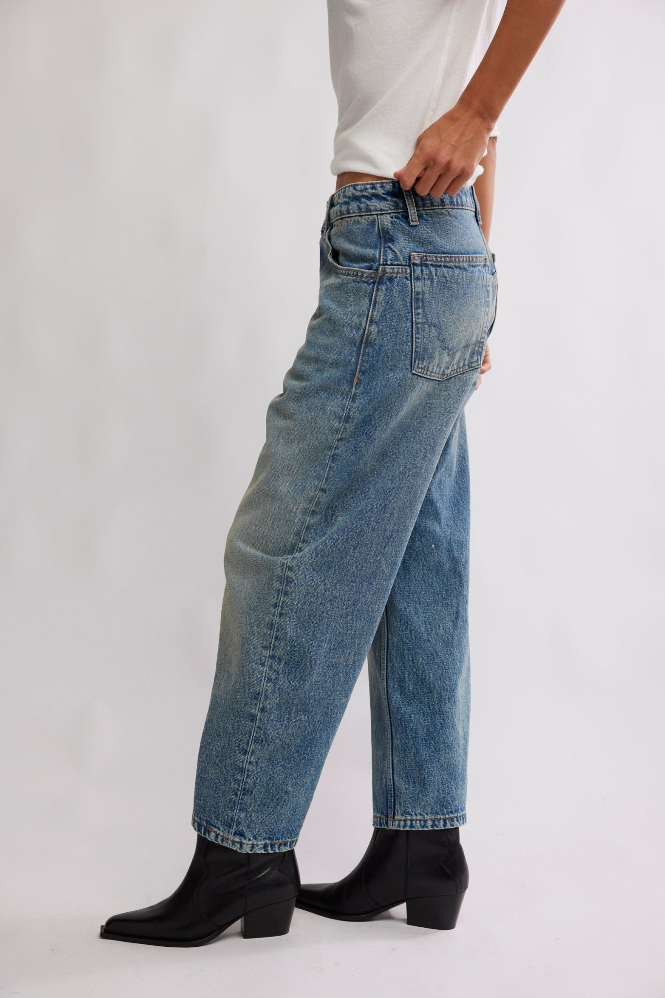 We The Free Deep Trance Dropped Boyfriend Jeans - From Beyond - Blue Sky Fashions & Lingerie