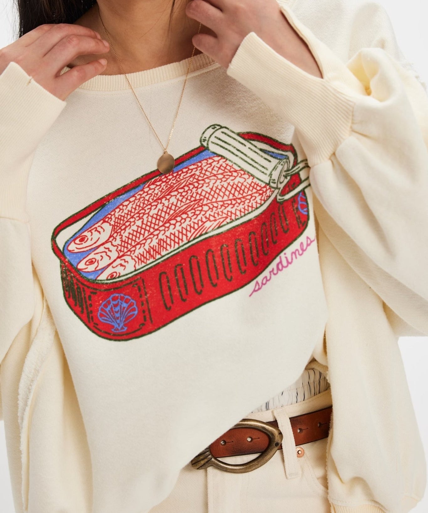 We The Free Graphic Camden Pullover - Sardines - Blue Sky Fashions & Lingerie