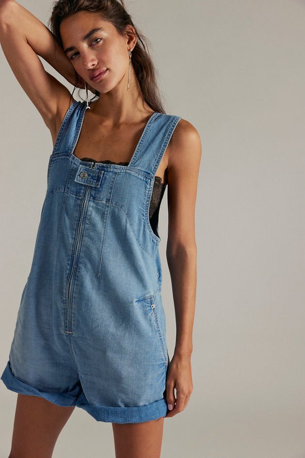 We The Free Jude Shortalls - Light Indigo - Blue Sky Fashions & Lingerie