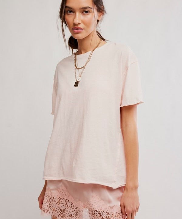We The Free Nina Tee - Blushing Peony - Blue Sky Fashions & Lingerie