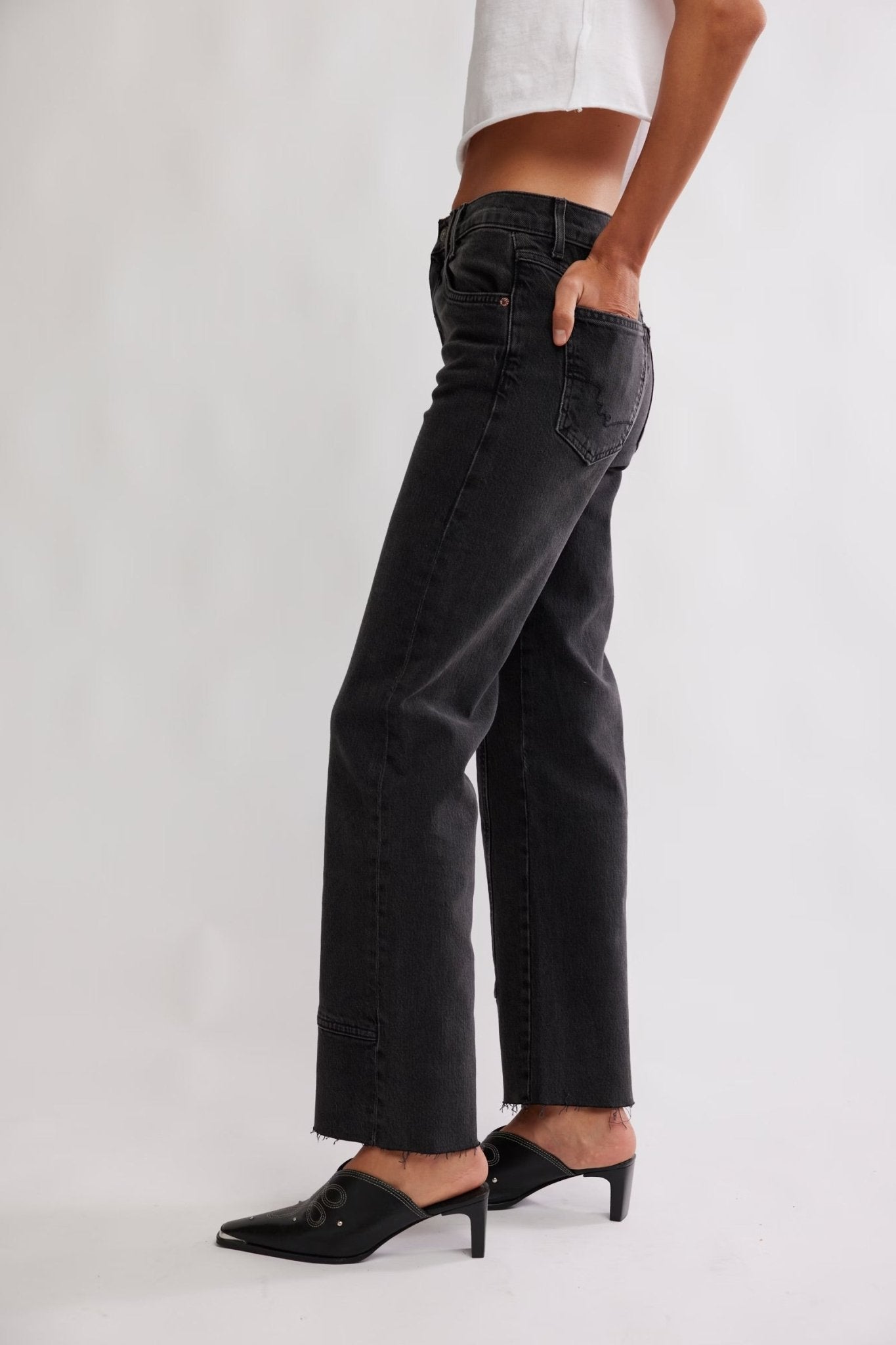 We The Free Risk Taker Mid - Rise Jeans - Main Squeeze - Blue Sky Fashions & Lingerie