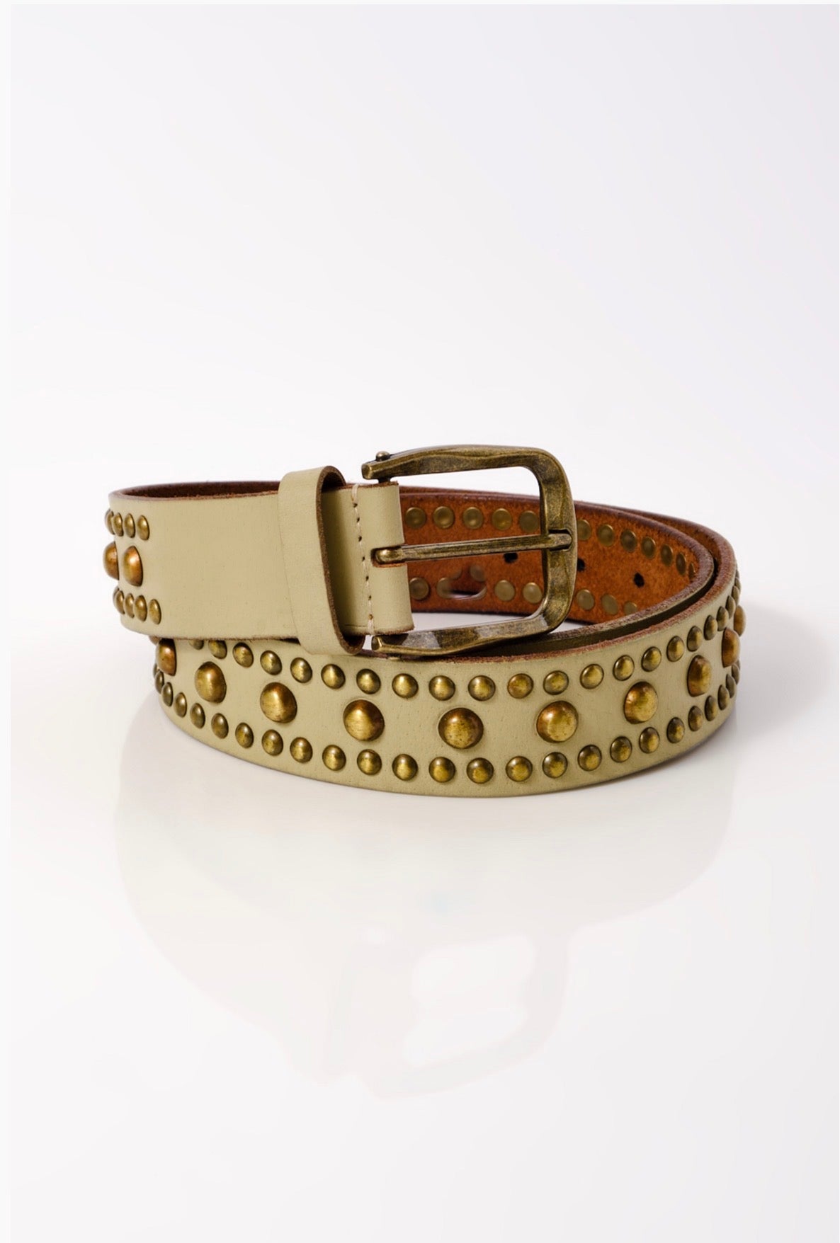 We The Free Sola Stud Leather belt - Stone cold - Blue Sky Fashions & Lingerie