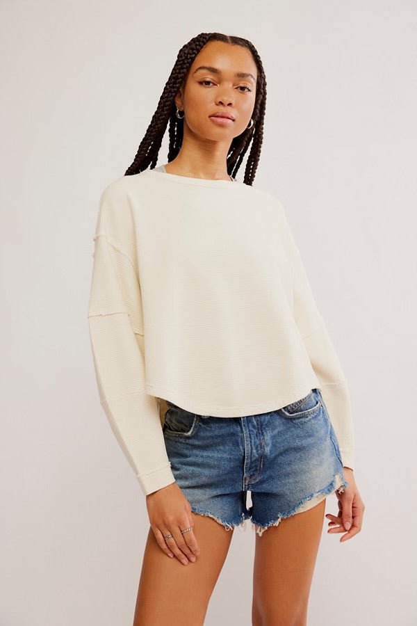 We The Free Total Eclipse Tee - Clean Ivory - Blue Sky Fashions & Lingerie