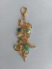 Western Porcelain Cross Boot Cowboy Hat Bag Charm - Blue Sky Fashions & Lingerie