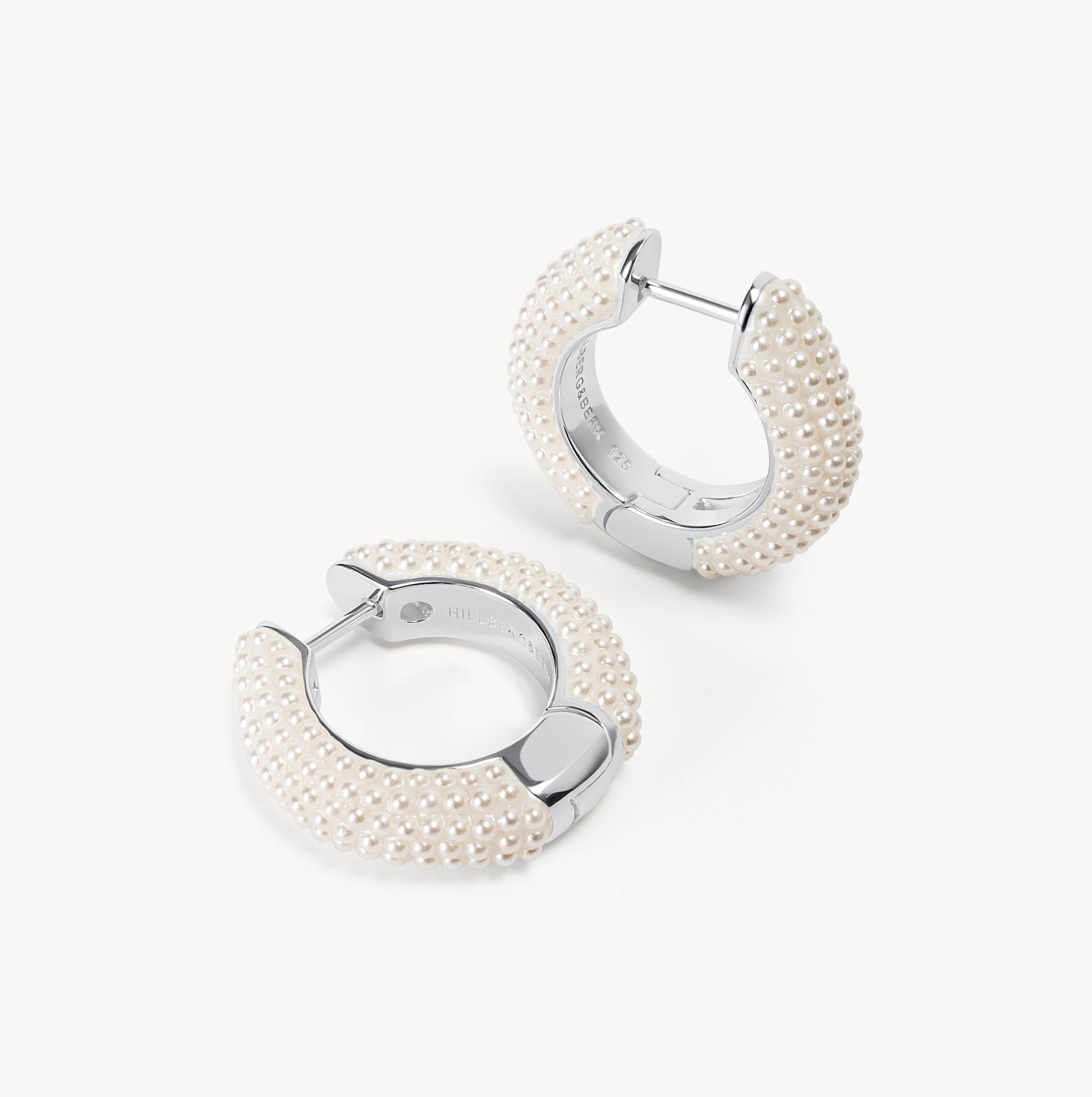White Pearl Hoop Earrings - Blue Sky Fashions & Lingerie