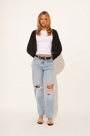 Wolf cardigan - caviar - Blue Sky Fashions & Lingerie