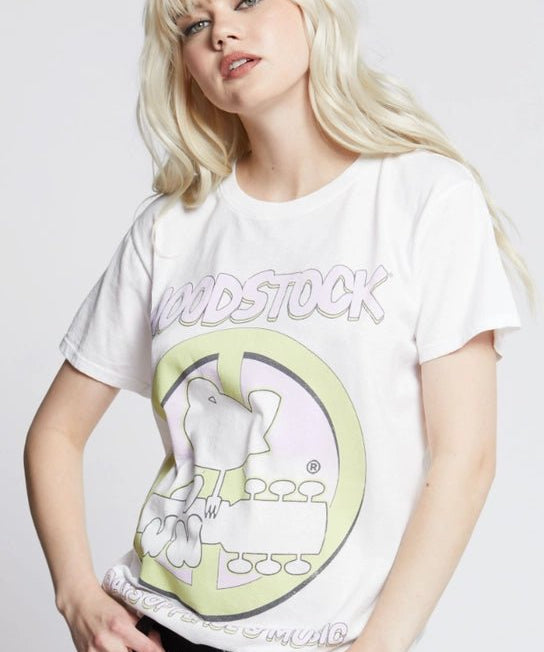 Woodstock Peace & Music Unisex Tee - Blue Sky Fashions & Lingerie