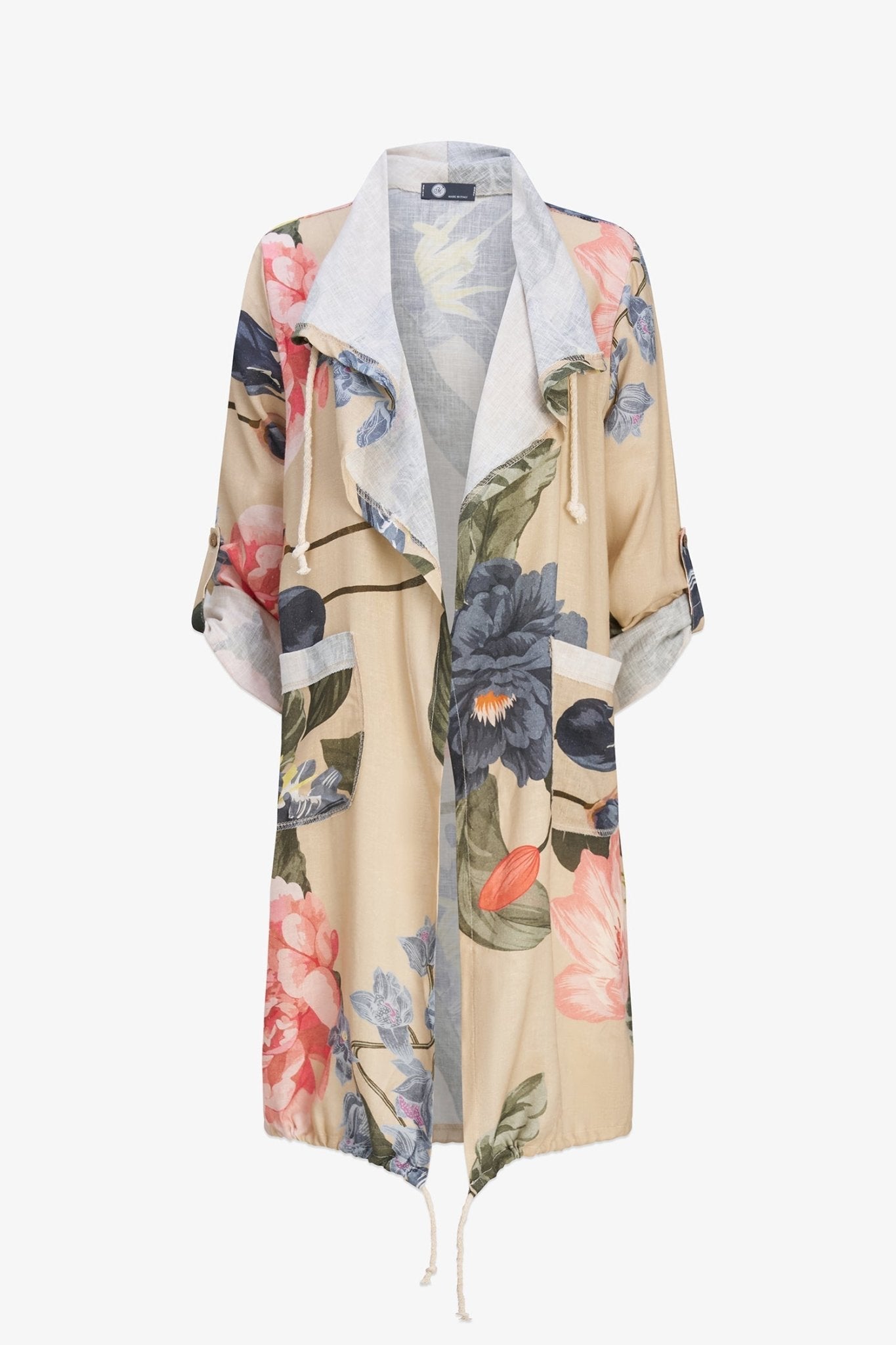 Woven Floral Cardigan - Oat Blossom - Blue Sky Fashions & Lingerie