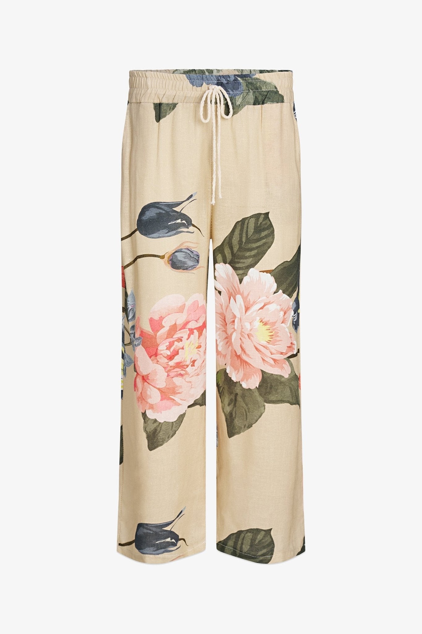 Woven Floral Pants - Oat Blossom - Blue Sky Fashions & Lingerie