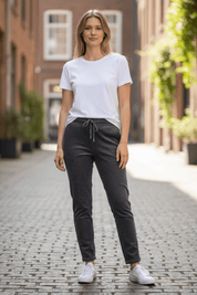 Woven Stretch Pants - charcoal - Blue Sky Fashions & Lingerie