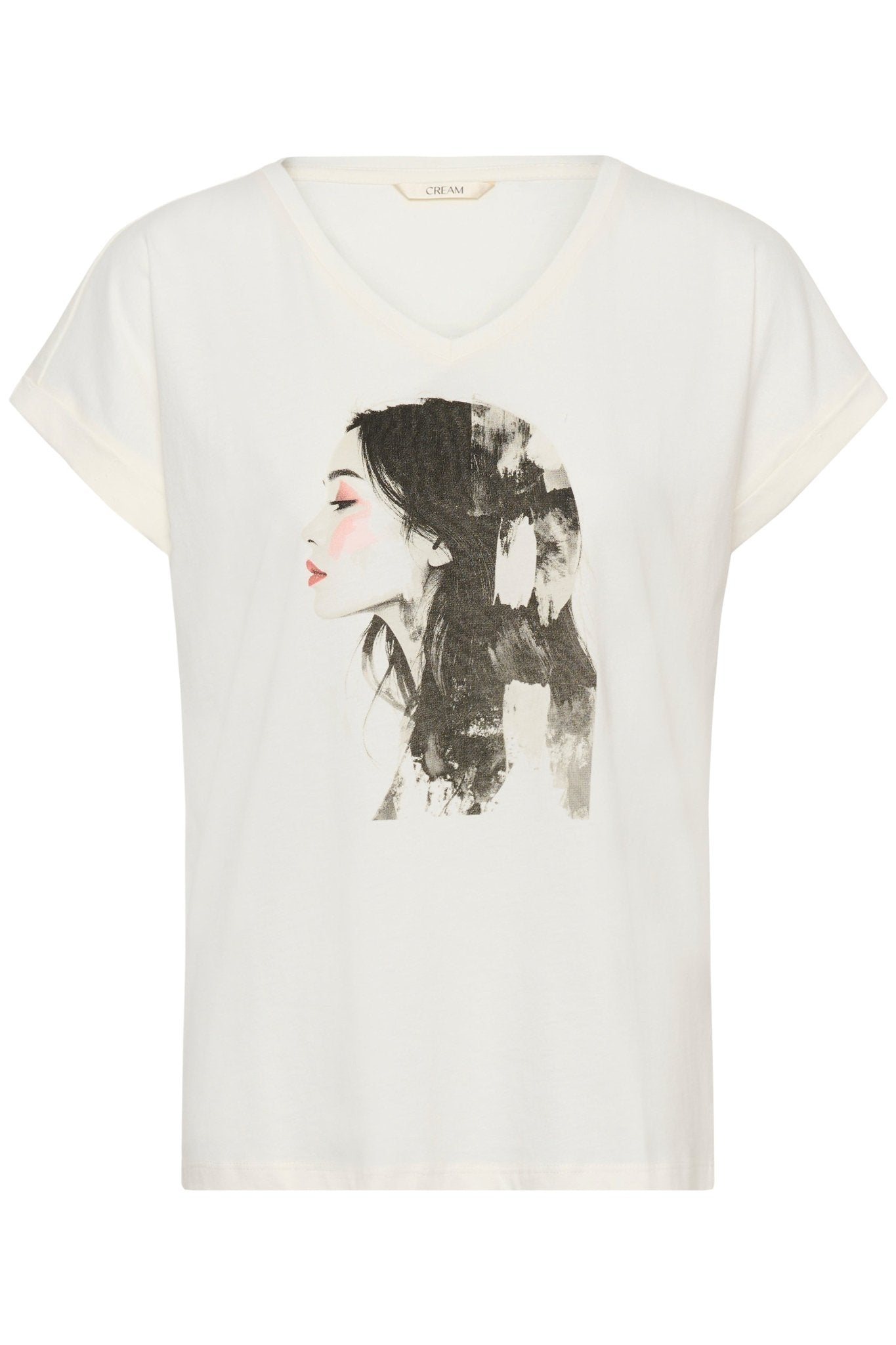 Ying T-Shirt by Cream - Artistic Paint - Blue Sky Fashions & Lingerie