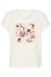 Ying T-Shirt by Cream - Beige Flower - Blue Sky Fashions & Lingerie