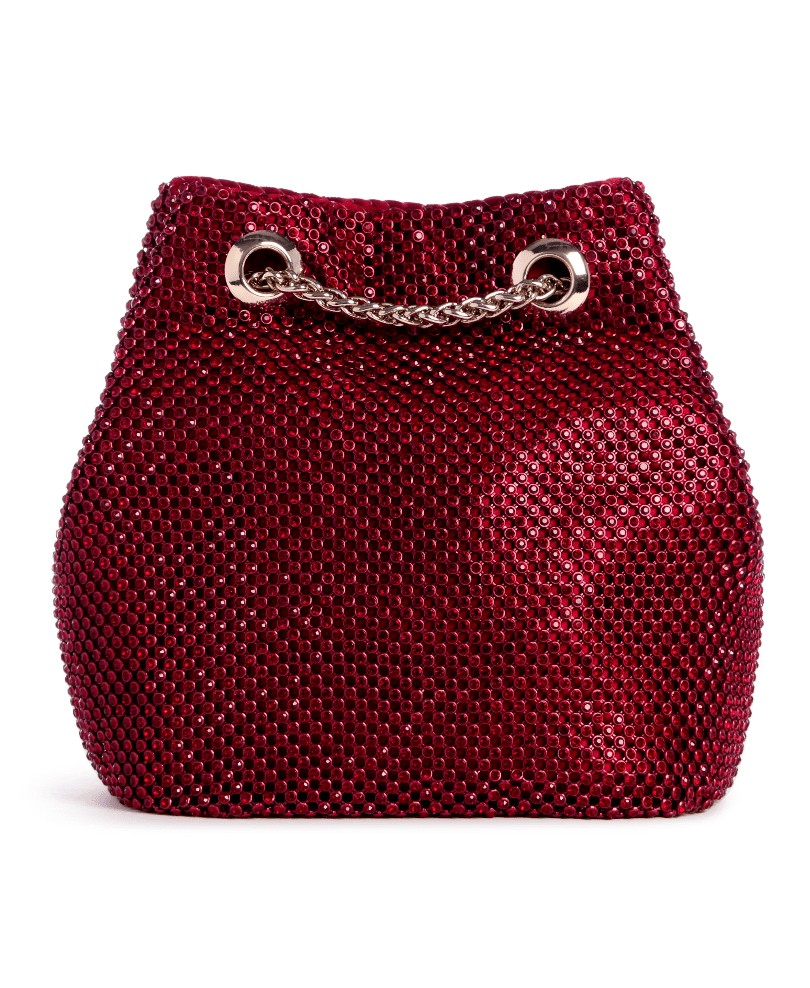 Zalina Rhinestone pouch by Guess - claret - Blue Sky Fashions & Lingerie