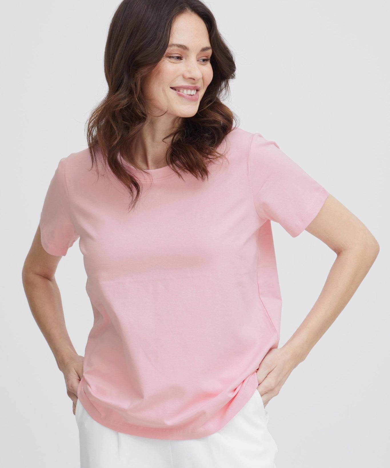 Zashoulder T-shirt by Fransa - pink frosting - Blue Sky Fashions & Lingerie