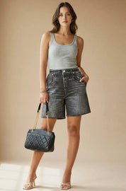 Zenim Stretch Shorts - black - Blue Sky Fashions & Lingerie