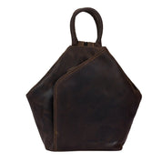 ZOE LEATHER BACKPACK - BROWN - Blue Sky Fashions & Lingerie
