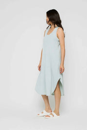 Zooey Tank Dress by Orb - aqua stripe - Blue Sky Fashions & Lingerie