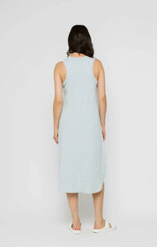 Zooey Tank Dress by Orb - aqua stripe - Blue Sky Fashions & Lingerie