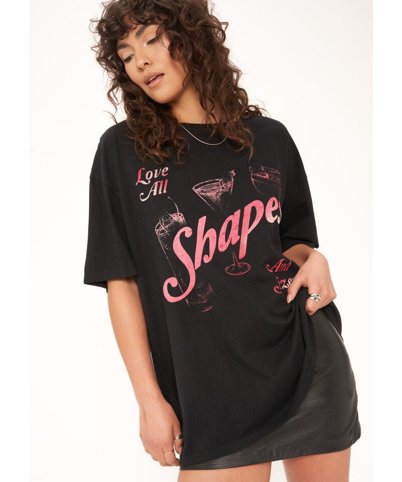 All Shapes and Sizes Tee - black - Blue Sky Clothing & Lingerie