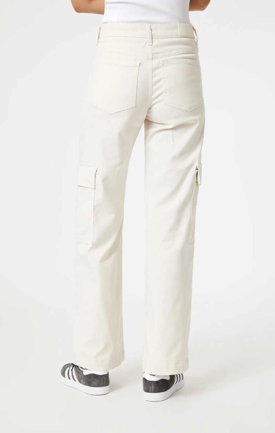Alva Straight Leg Cargo Pants - Off White - Blue Sky Fashions & Lingerie