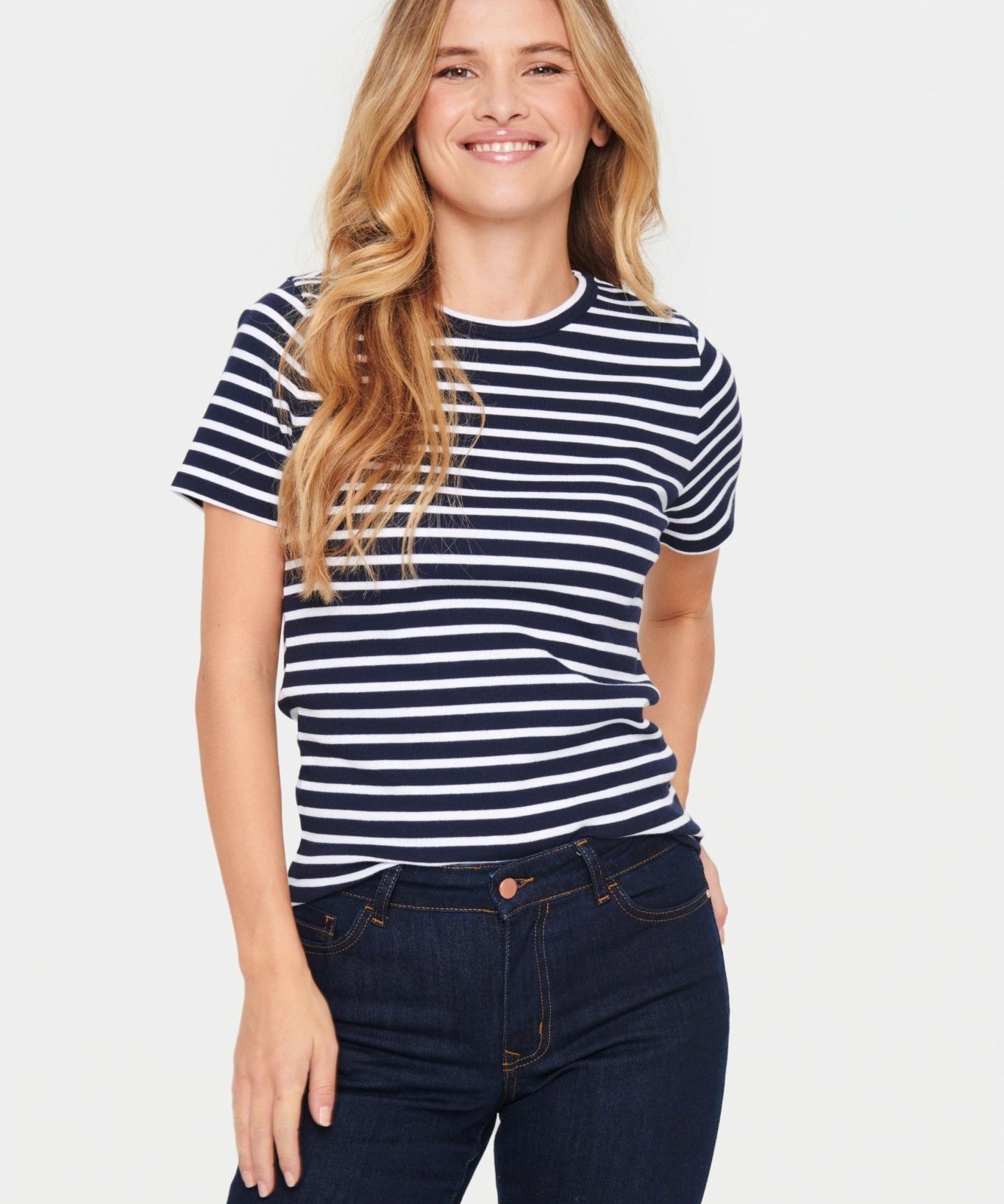 Aster Striped Tee by Saint Tropez - Blue Sky Fashions & Lingerie