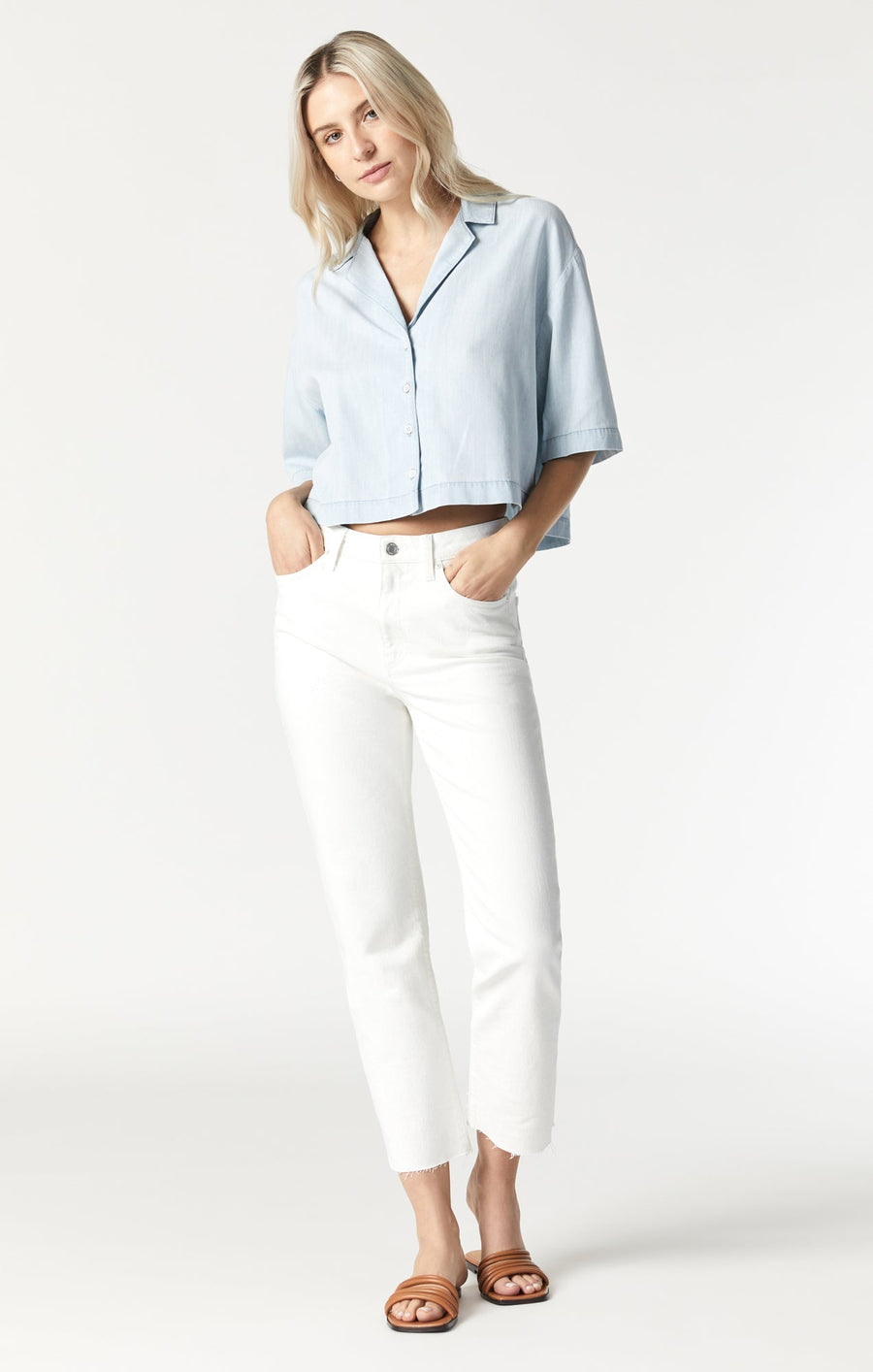 Berry Denim Shirt - Blue Sky Clothing & Lingerie