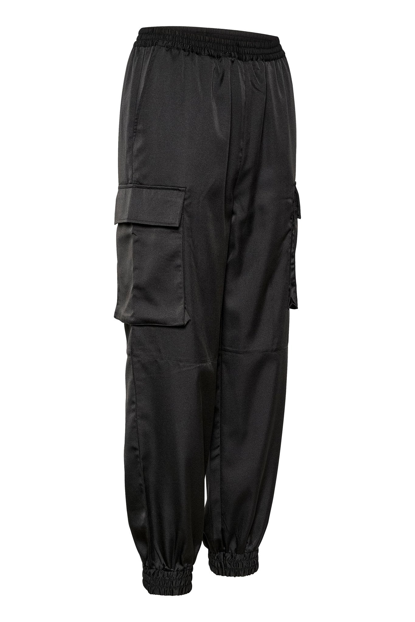 Bianca Cargo Trousers by Saint Tropez - Black - Blue Sky Fashions & Lingerie