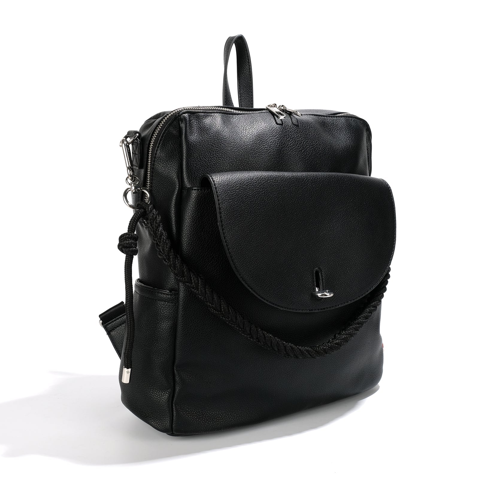 Braid & Lock ‘Buena’ shoulder bag/backpack - black - Blue Sky Clothing & Lingerie