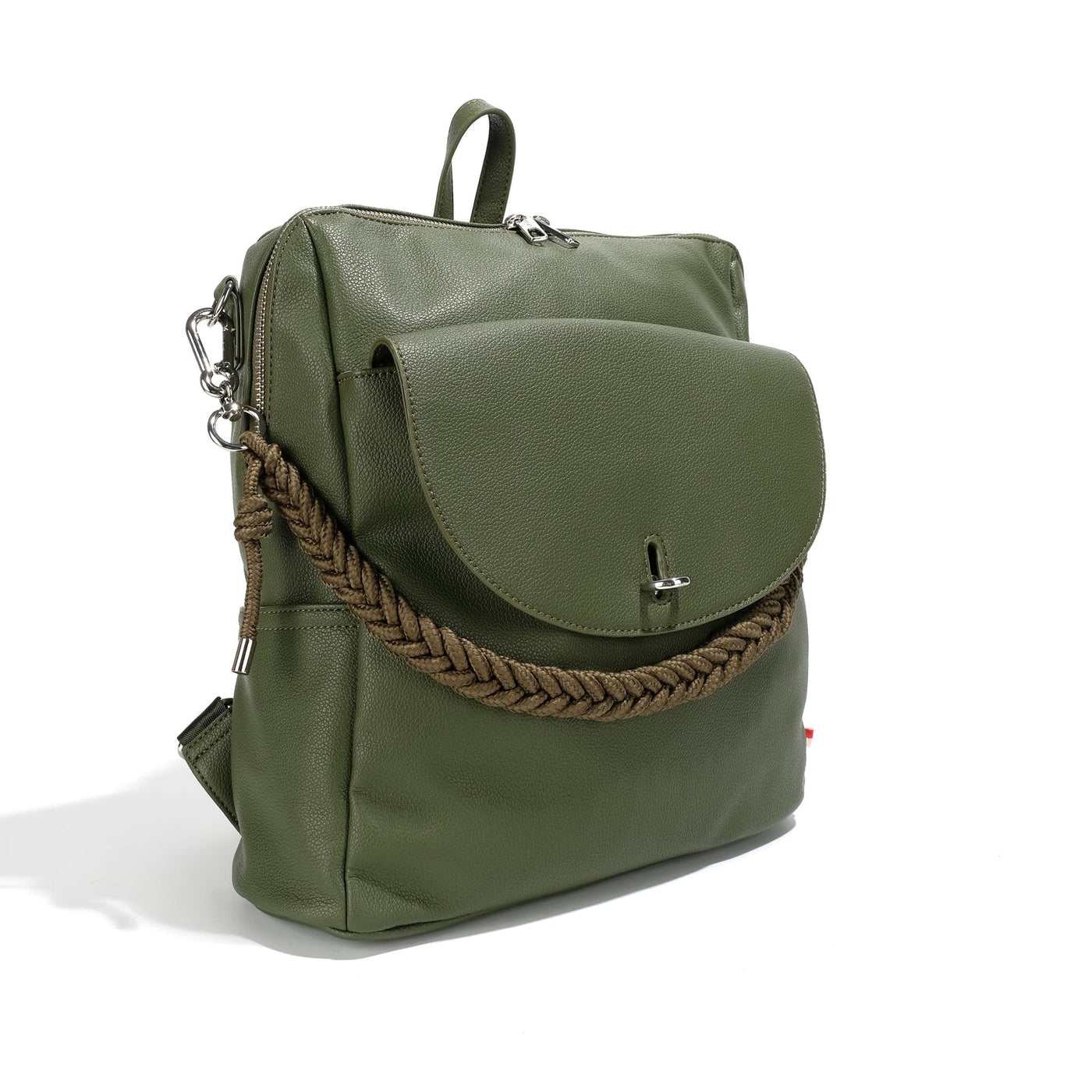 Braid & Lock ‘Buena’ Shoulder bag/backpack - khaki - Blue Sky Clothing & Lingerie