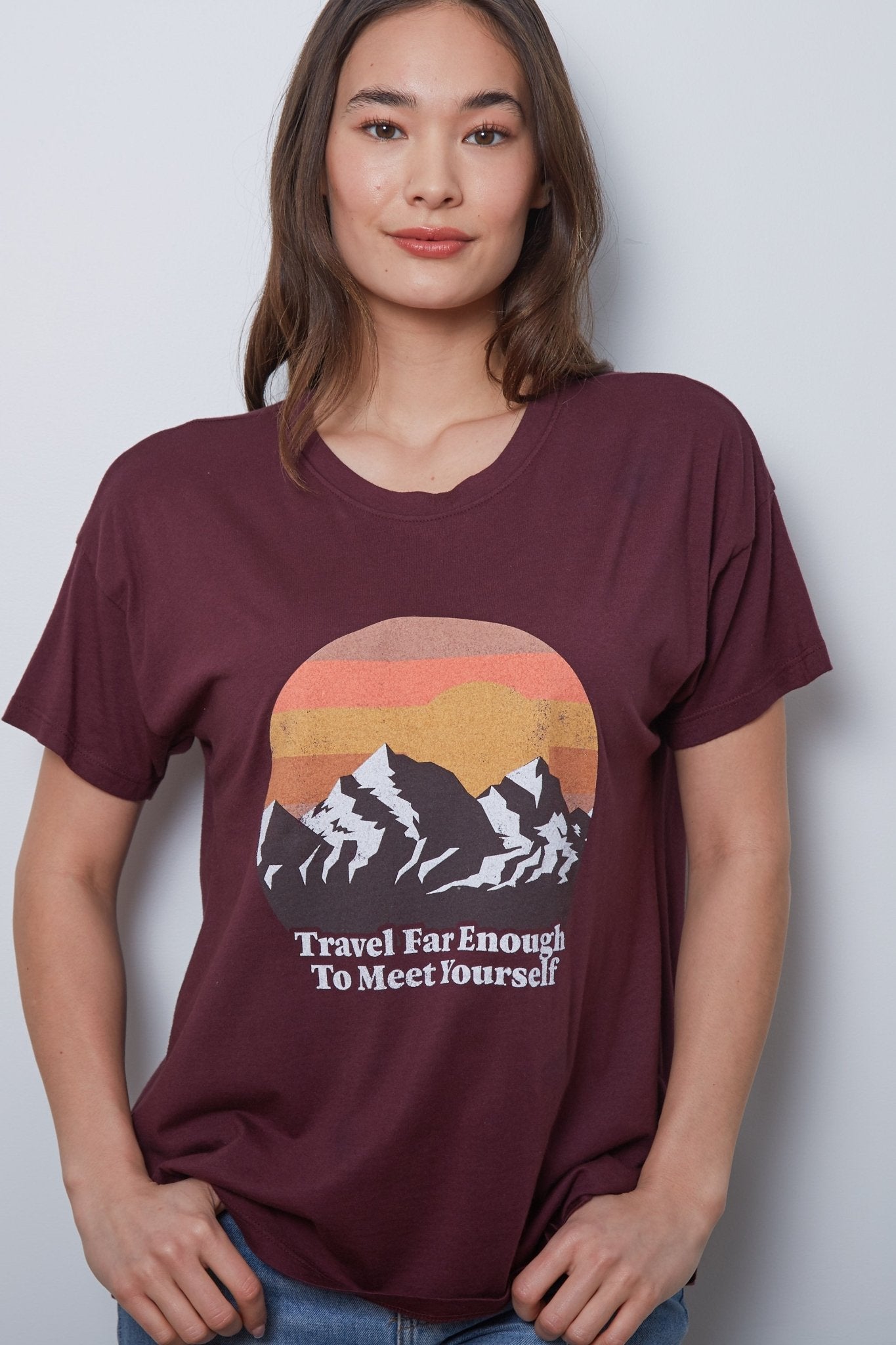 Brice Travel Far T-Shirt - Fudge - Blue Sky Clothing & Lingerie