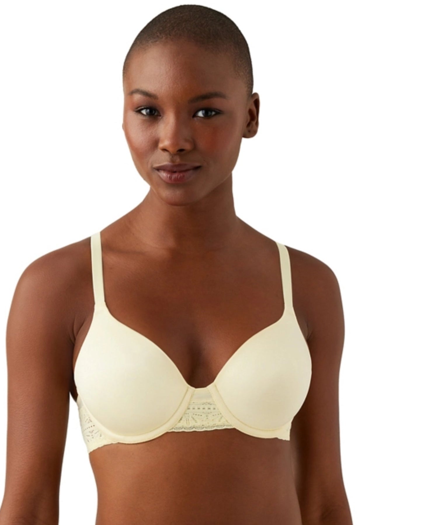 b.tempt'd 953253 Future Foundation T-Shirt Bra with Lace in pastel yellow - Blue Sky Fashions & Lingerie