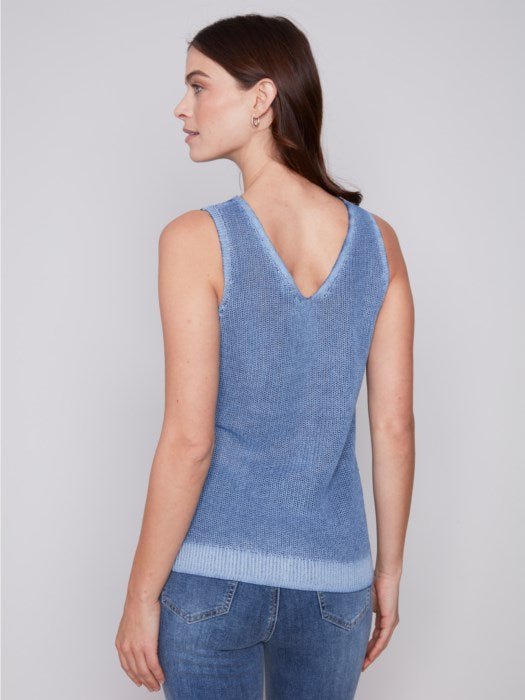 Cold-Dye Knit Cami - denim - Blue Sky Fashions & Lingerie