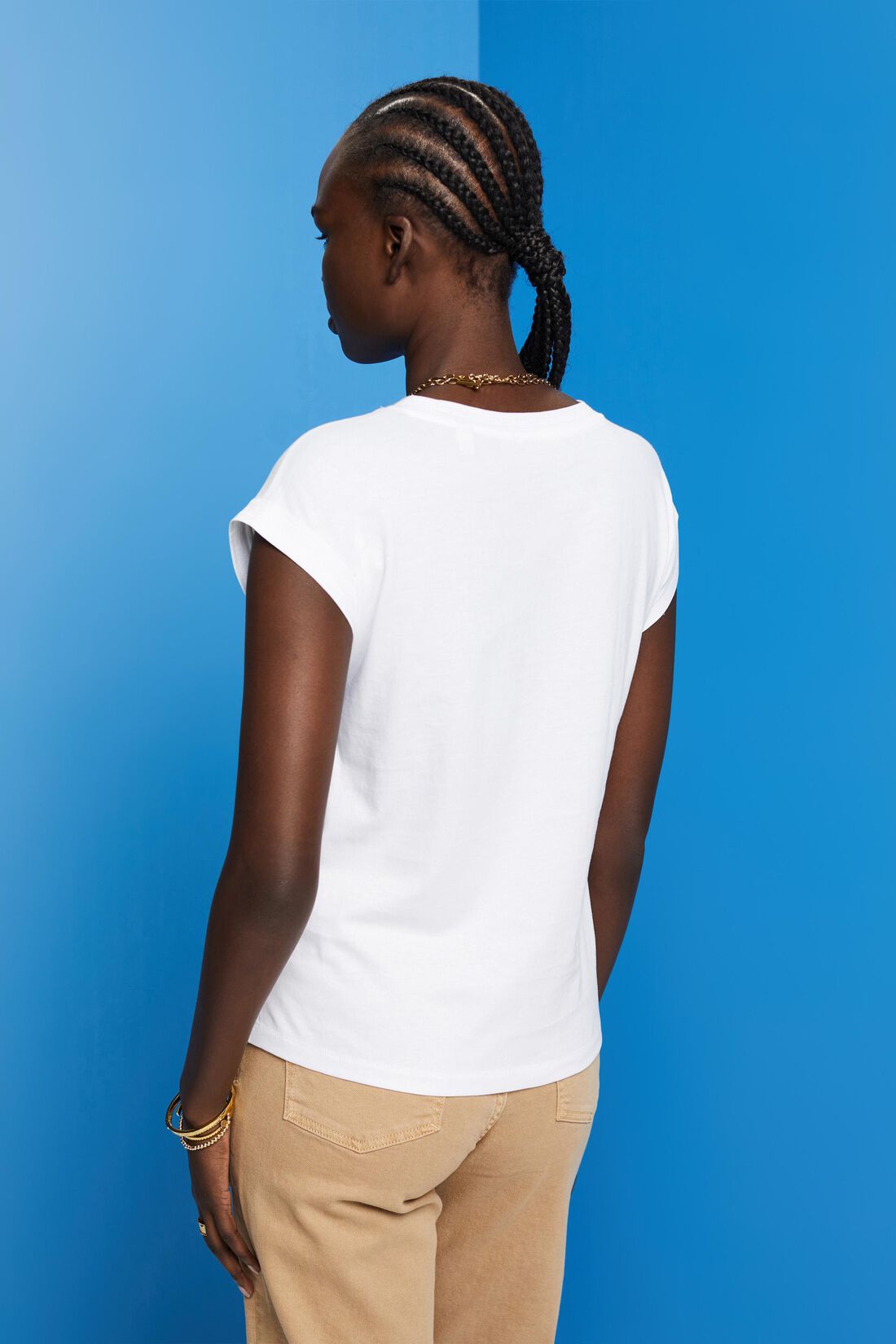 Cotton T-shirt - White - Blue Sky Clothing & Lingerie