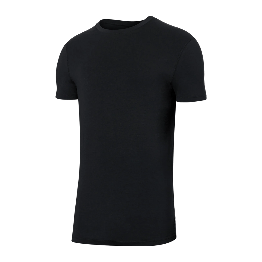 DROPTEMP™ COOLING COTTON Crew Undershirt / Black - Blue Sky Fashions & Lingerie