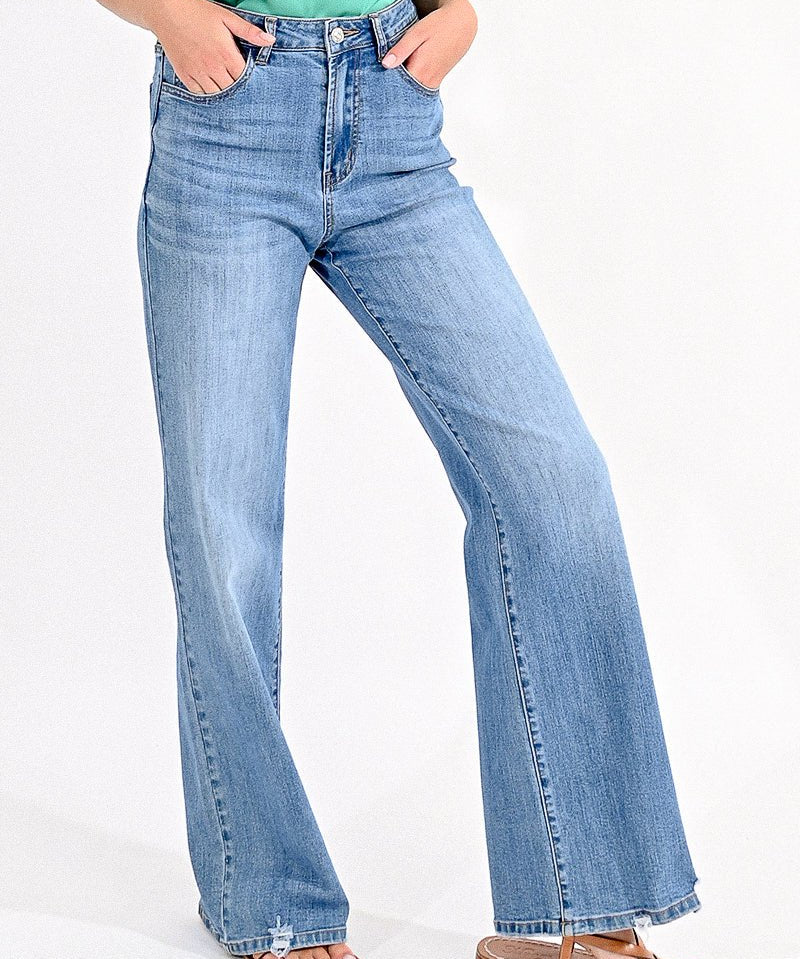 High Rise Boot Cut Jeans by Molly Bracken - Blue Sky Fashions & Lingerie