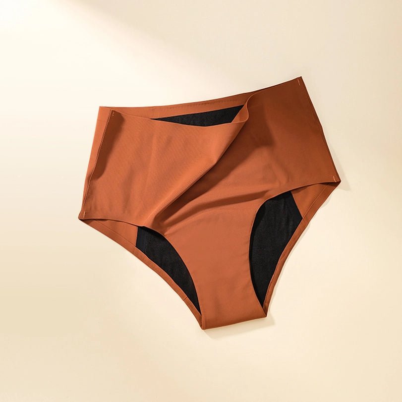 Leak-Proof Full Coverage Seamless Period Panties - Brown Rust - Blue Sky Fashions & Lingerie