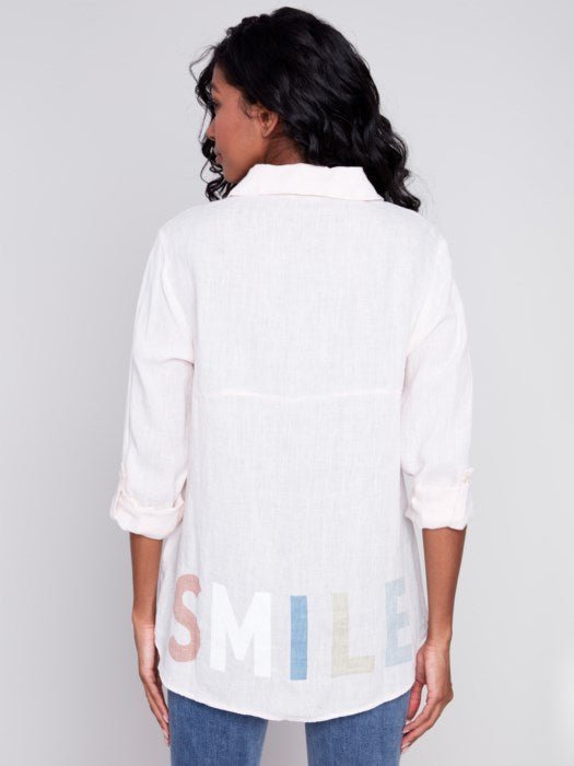 Linen Shirt by Charlie B - Blue Sky Fashions & Lingerie
