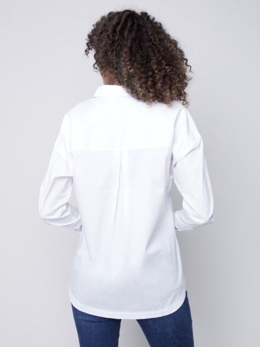 Loose fit Poplin shirt - white - Blue Sky Clothing & Lingerie