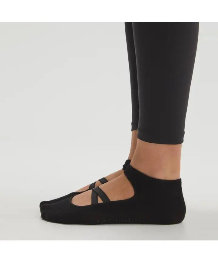Mary Jane Regular Toe Sports Socks - 2 Pack Black & Grey - Blue Sky Fashions & Lingerie
