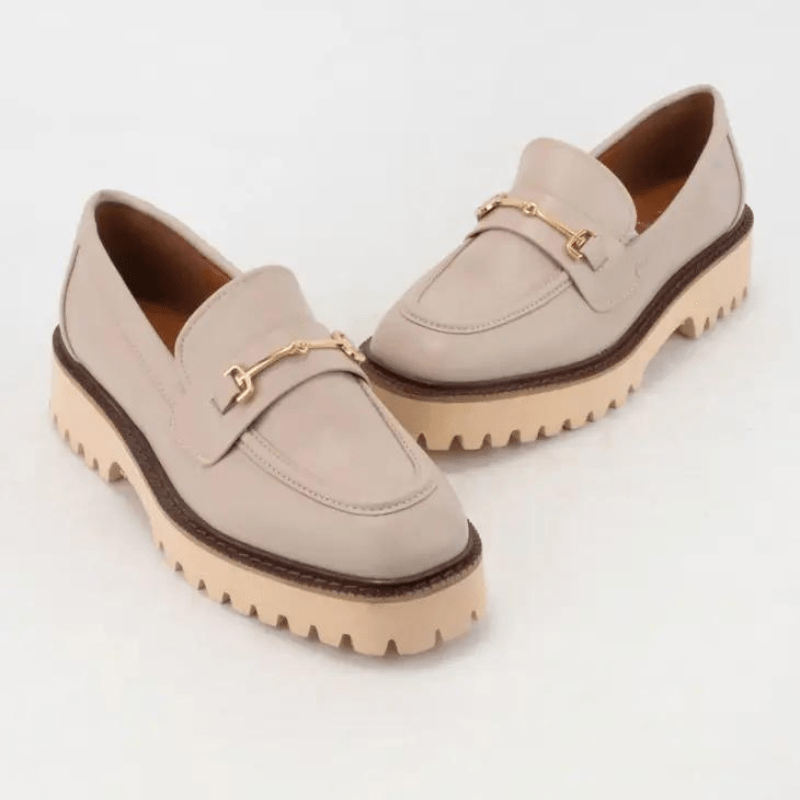 Megan Lug Sole Loafer by CCOCCI - Taupe - Blue Sky Fashions & Lingerie