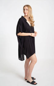 Miami Big Shirt - Black - Blue Sky Fashions & Lingerie