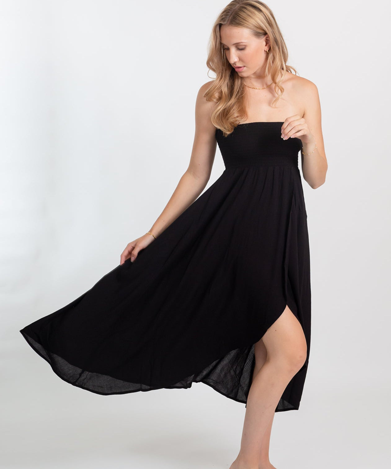 Miami Convertible Bandeau Dress - black - Blue Sky Fashions & Lingerie