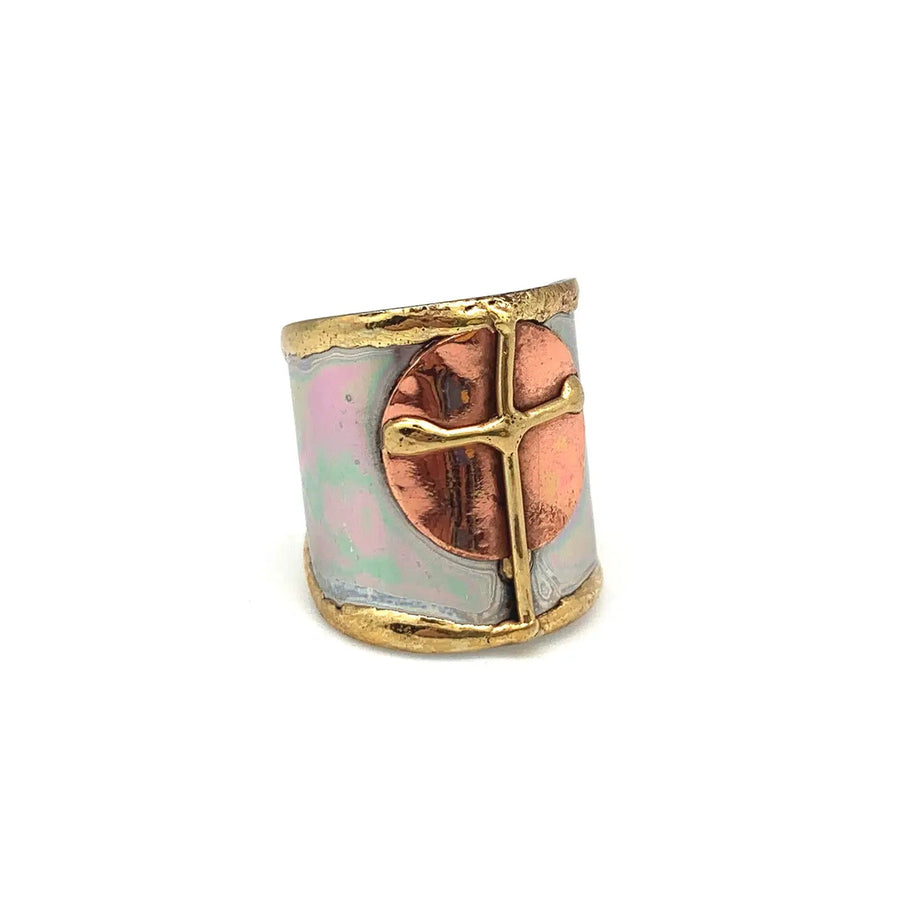 Mixed Metal Cuff Ring - Blue Sky Fashions & Lingerie
