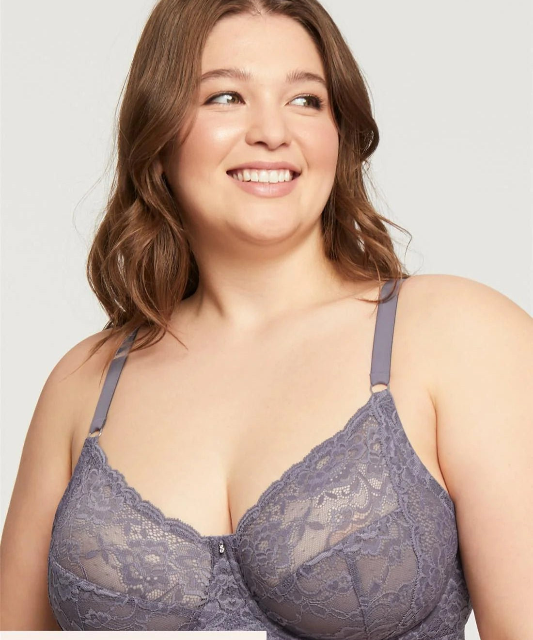 Muse Full Cup Lace Bra - Crystal Grey - Blue Sky Clothing & Lingerie