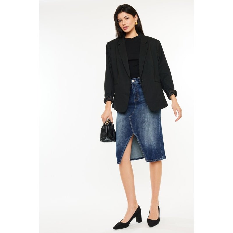 Paloma High Rise Midi Skirt - Blue Sky Fashions & Lingerie