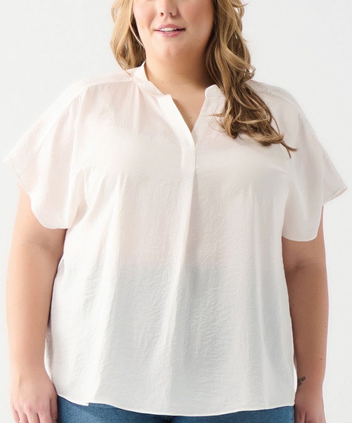 Plus sized satin top by Black Tape - Blue Sky Fashions & Lingerie