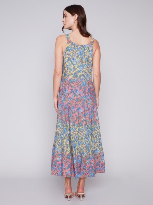Printed Rayon Maxi Dress by Charlie B - Blue Sky Fashions & Lingerie