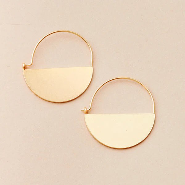 Refined Earring Collection - Lunar Hoop/Gold Vermeil - Blue Sky Fashions & Lingerie